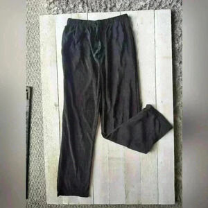 Perry Ellis Portfolio Black Fleece Lounge Drawstring Pants Men's Size Large